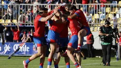Los Cóndores festejaron la clasificación al Mundial en Viña del Mar. (Foto: Raúl Zamora/Photosport)