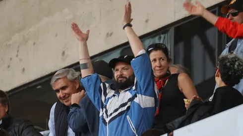 Boric dijo presente en el Claro Arena.