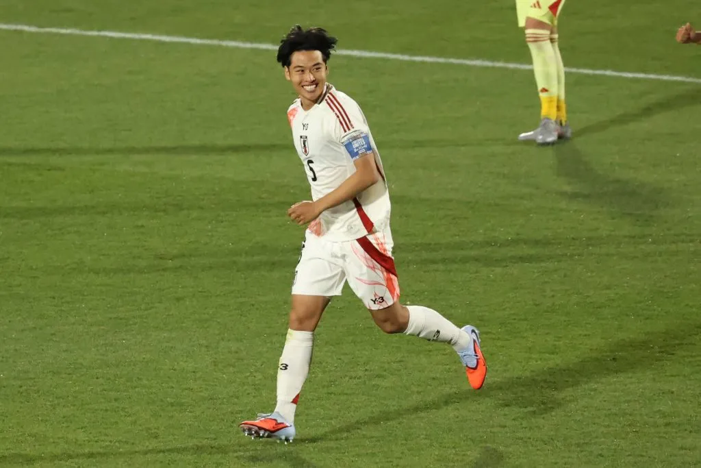 Rion Ichihara celebrando su gol ante Chile | FOTO: Dragomir Yankovic/Photosport