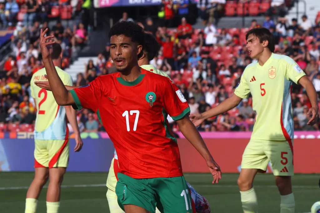 Marruecos sorprendió a España en la primera fecha del Mundial Sub 20. (Foto: Jonnathan Oyarzún/Photosport)