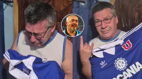 Un fanático con una camiseta de la U de 1990 conmovió a internet.