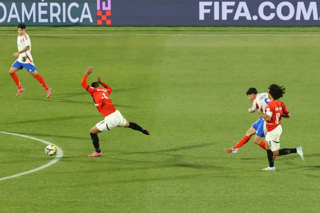 Segundos antes que Javier Cárcamo decretara el 1 a 0 parcial de Chile vs Egipto | FOTO: Dragomir Yankovic/Photosport