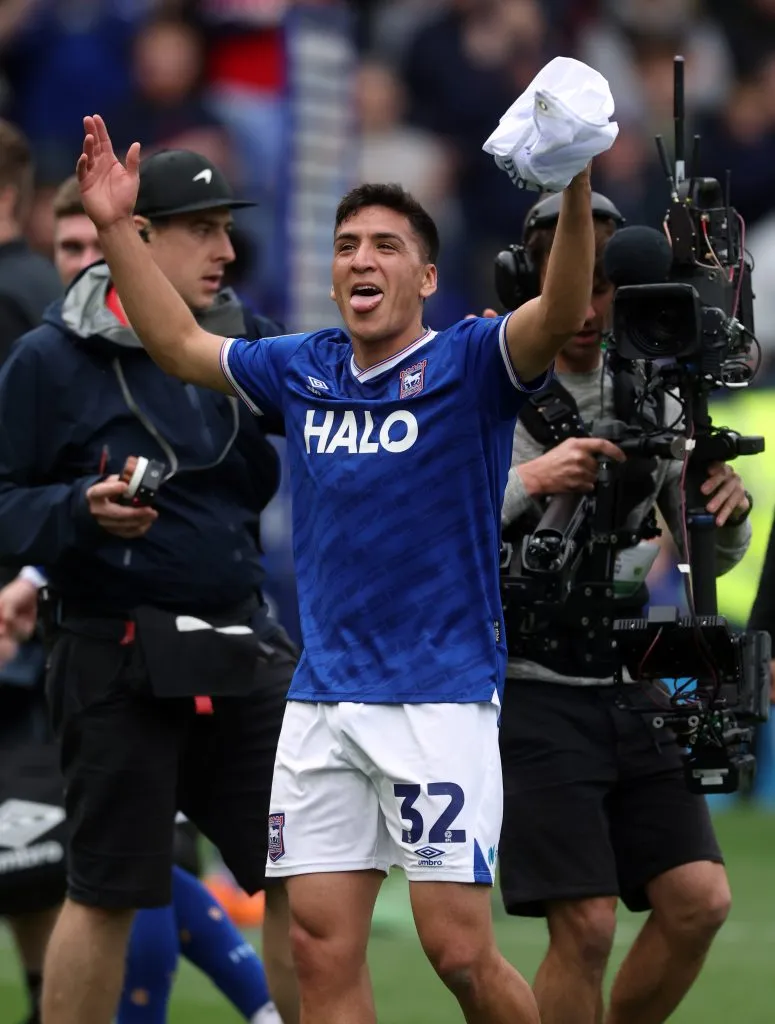 El loco festejo de Marcelino Núñez en el Ipswich Town