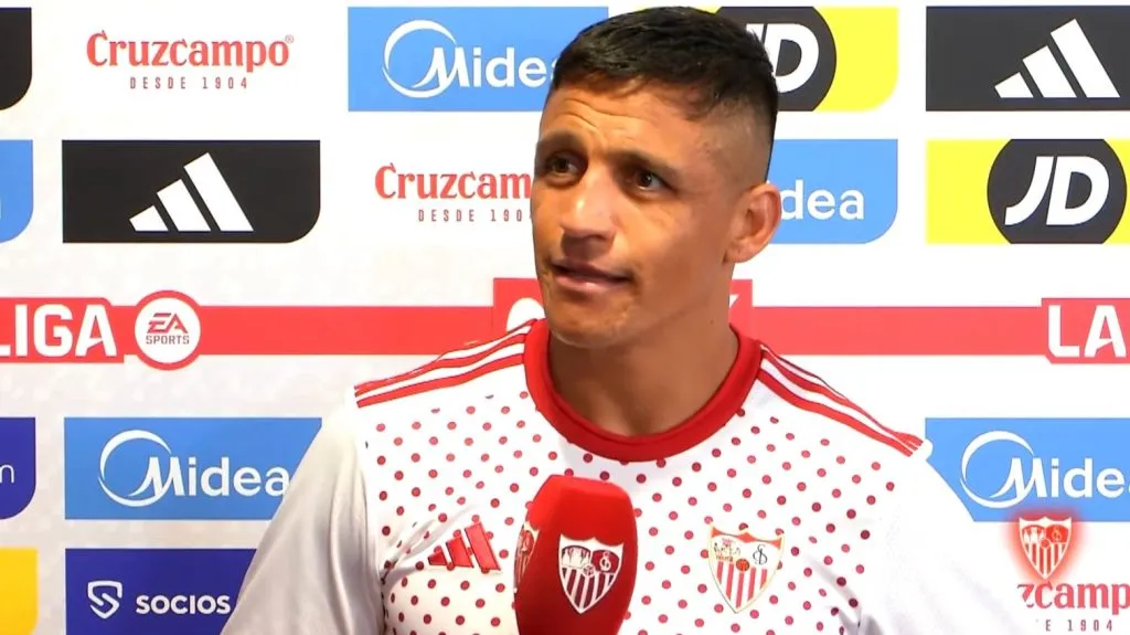 Alexis Sánchez habló tras el triunfo del Sevilla ante Barcelona