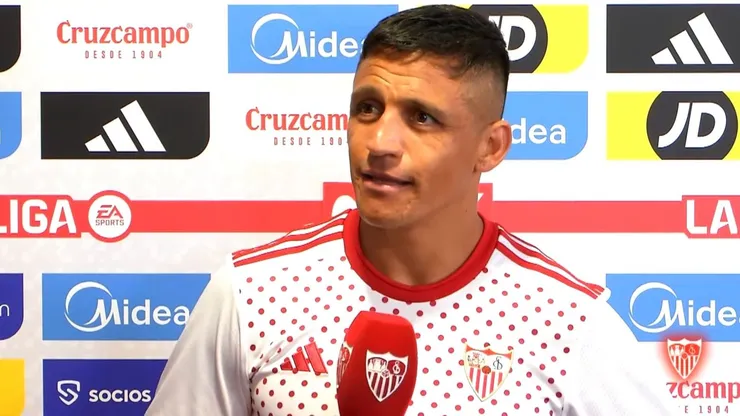 Alexis Sánchez habló tras el triunfo del Sevilla ante Barcelona
