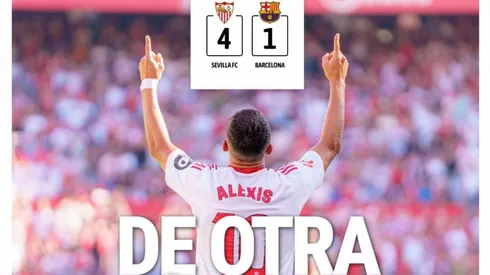 Alexis Sánchez se ganó tremenda portada en España.