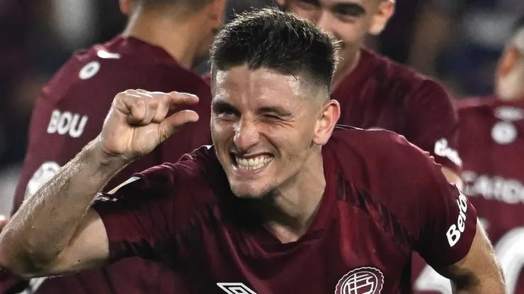Sasha Marcich anotó en la última victoria de Lanús ante San Lorenzo de Almagro.