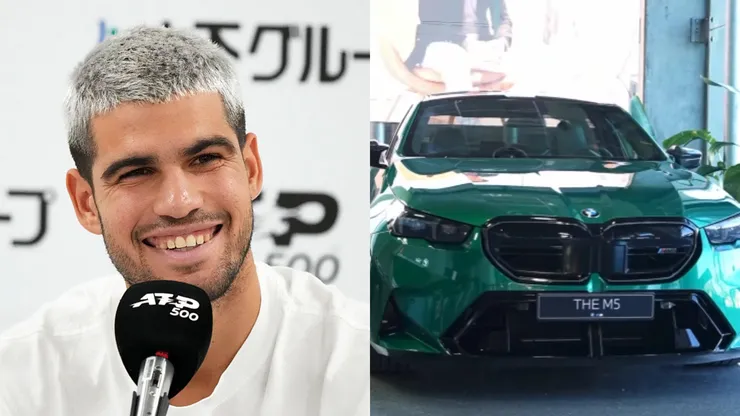 Carlos Alcaraz recibió por parte de BMW un imponente modelo de alta gama.