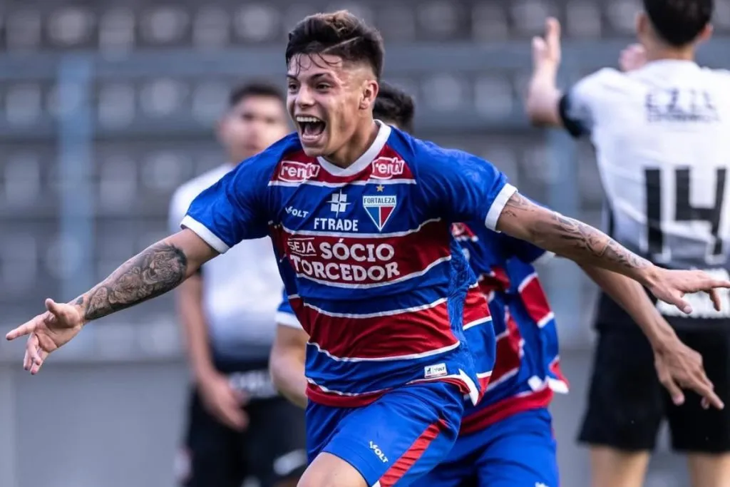 Tomás Roco llegó junto a Fortaleza a cuartos de final del Brasileirao Sub 20 | FOTO: Instagram