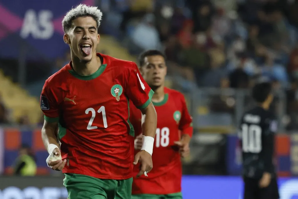 Marruecos se transformó en el último clasificado a los cuartos de final del Mundial Sub 20 Chile 2025. (Foto: Andrés Piña/Photosport)