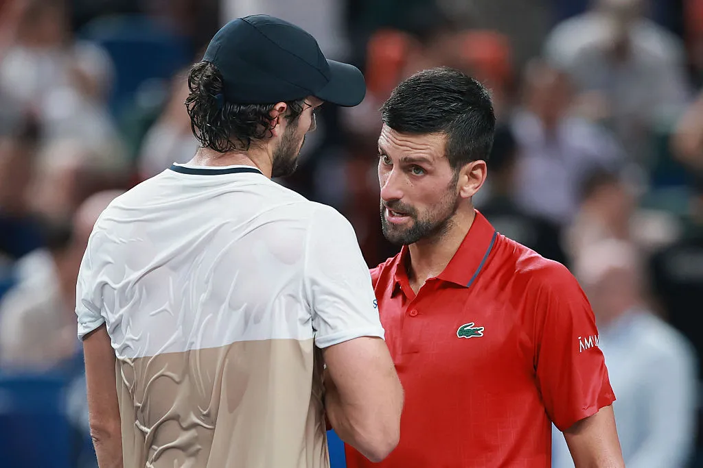 Vacherot superó a Novak Djokovic en Shanghái. | Foto: Getty Images