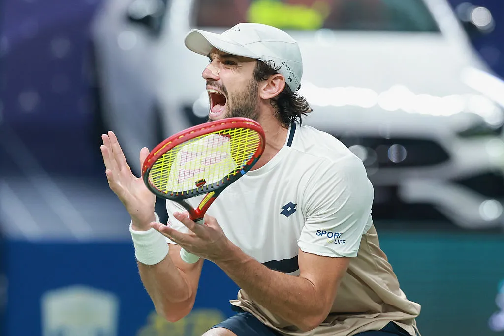 Valentín Vacherot hizo historia en el Masters 1000 de Shanghái (Getty Images).