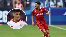 Gabriel Suazo y Alexis Sánchez conforman la dupla chilena del Sevilla. (Foto: Getty Images)