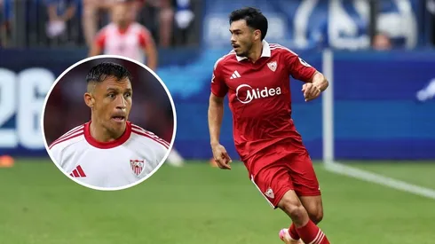 Gabriel Suazo y Alexis Sánchez conforman la dupla chilena del Sevilla. (Foto: Getty Images)