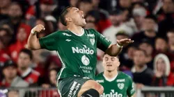 Iván Morales convirtió su sexto gol con Sarmiento ante River Plate.