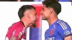 Las cámaras de TNT Sports captaron una discusión de ambos futbolistas.