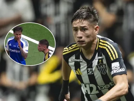 Video: la polémica burla de figura de Cruzeiro a Román por un supuesto mal olor