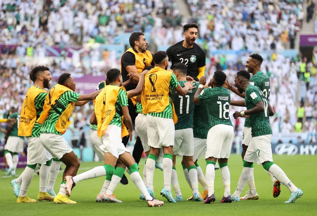 Arabia Saudita hace historia y se mete en su tercer mundial consecutivo: jugadores recibieron increíble botín (Photo by Clive Brunskill/Getty Images)