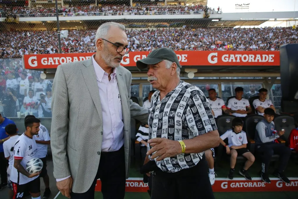 Ricardo Dabrowski y Carlos Caszely son parte de los históricos de Colo Colo. (Foto: Marcelo Hernández/Photosport)