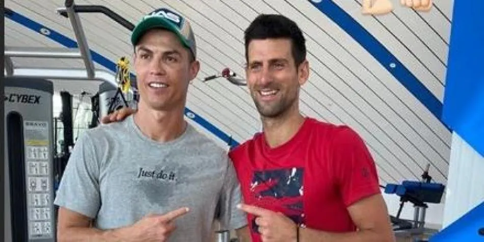 Novak Djokovic ha compartido más de algún entrenamiento con CR7 | FOTO: Instagram