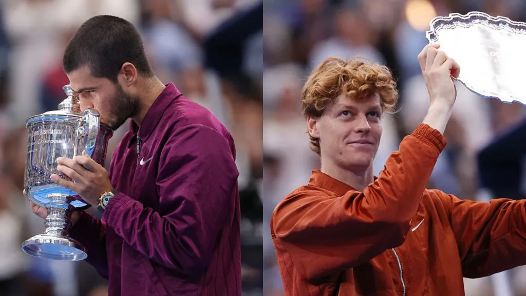 Sexta final del año entre Carlos Alcaraz y Jannik Sinner (Getty Images).