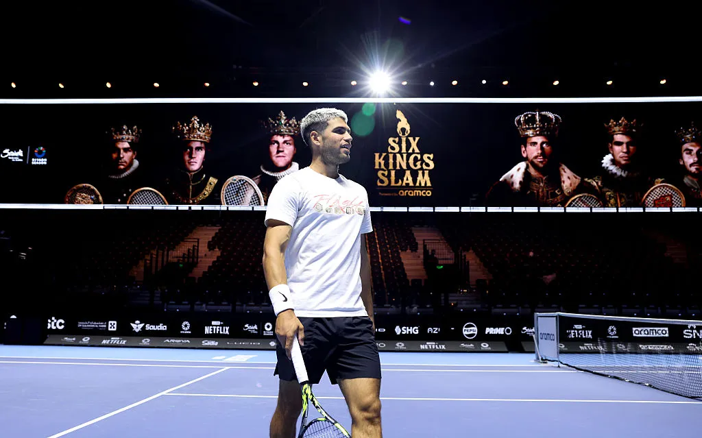 Carlos Alcaraz jugará ante Jannik Sinner la final del Six Kings Slam (Getty Images).