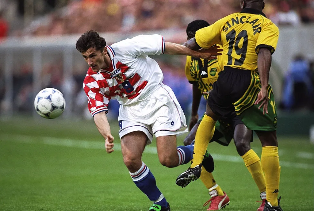 Davor Suker fue el goleador del Mundial 1998 con Croacia (Getty/Allsport).