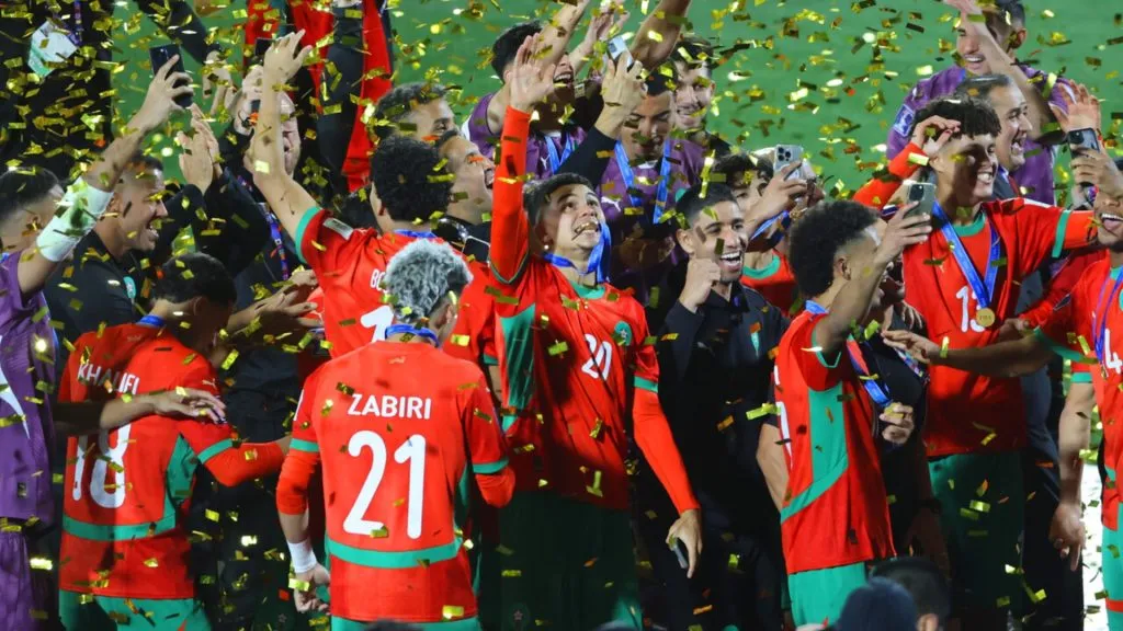 Marruecos conquistó el Mundial Sub 20 tras vencer por 2 a 0 en la gran final a Argentina (Foto: Photosport)