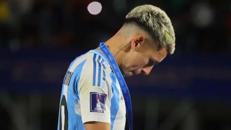 Gianluca Prestianni terminó llorando en el Estadio Nacional.
