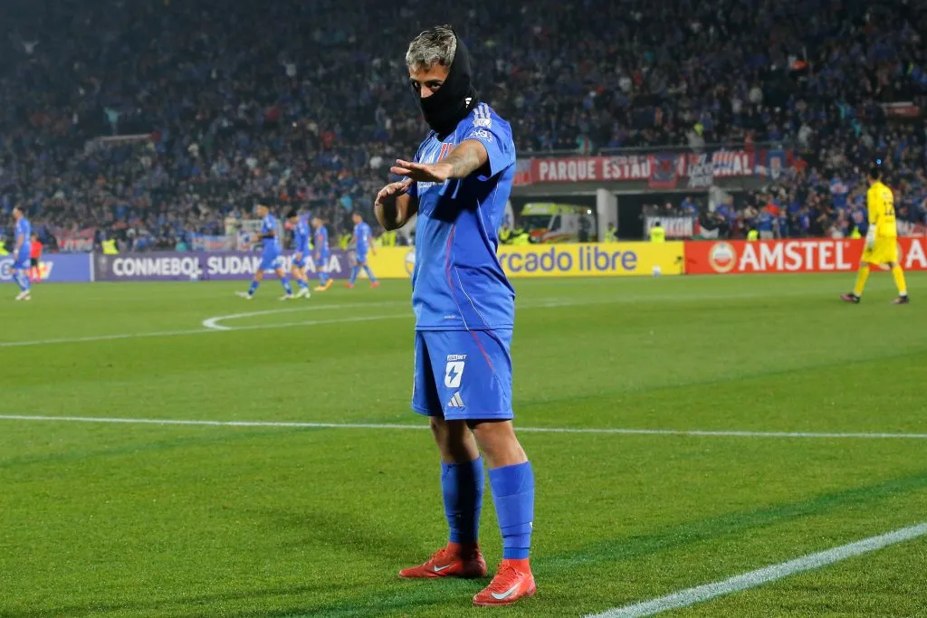 La celebración de Lucas Assadi en Universidad de Chile es furor. (Photosport)