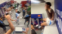 El camarín de Argentina había festejado en semifinales cantando contra Marruecos.