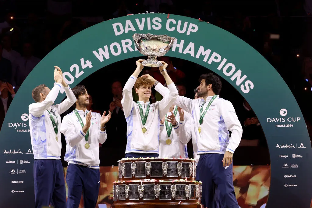 Jannik Sinner fue pieza clave en el título de Copa Davis de Italia en 2023 y 2024 (Getty Images/ITF).