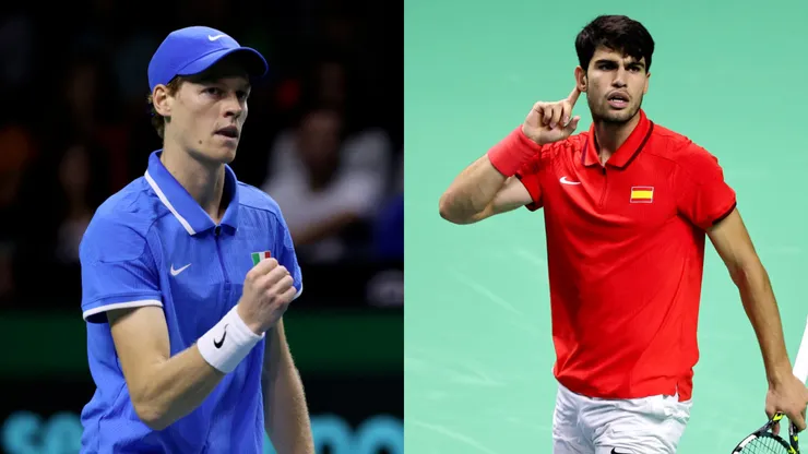 Jannik Sinner y Carlos Alcaraz no podrán verse las caras en un hipotético cruce en Copa Davis.