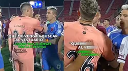 Tenso cruce tras el término del partido entre la U y Lanús