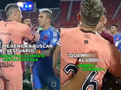 "Que me venga a buscar": la tensa discusión entre jugadores de la U y Lanús
