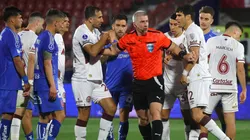 Lanús estalló por la celebración de Universidad de Chile en el empate final.