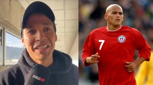 Matías Fernández no quiso perderse el adiós del "Hombre venido del Planeta Gol".