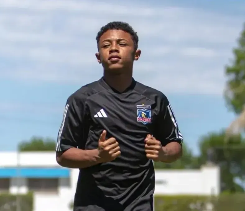 Amaro Delgado entrenando en Colo Colo | FOTO: Colo Colo