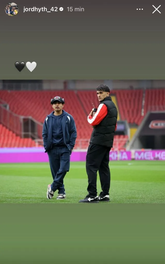 Captura de la historia de Instagram de Jordhy Thompson.