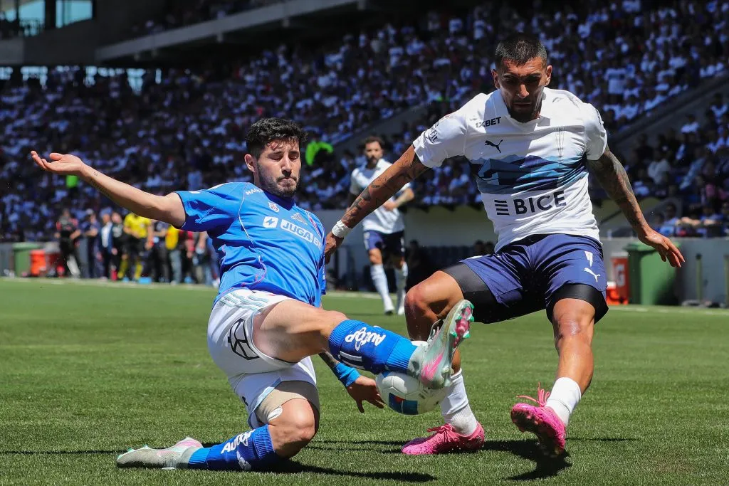 Nicolás Fernández fue uno de los criticados por Romai Ugarte. El lateral derecho de Universidad de Chile decepcionó. (Imagen: Photosport)