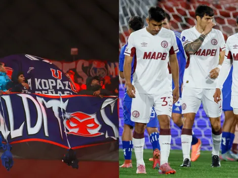 Hinchas de la U se cruzaron en la calle con el plantel de Lanús