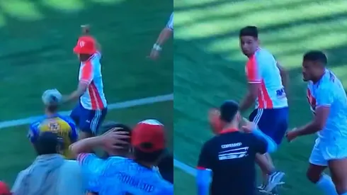 ¡Un violento ingresó a agredir a los jugadores de la U de Conce en Copiapó!