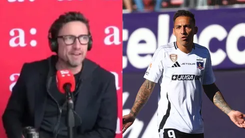 Sagredo le recuerda goles perdidos a Javier Correa.