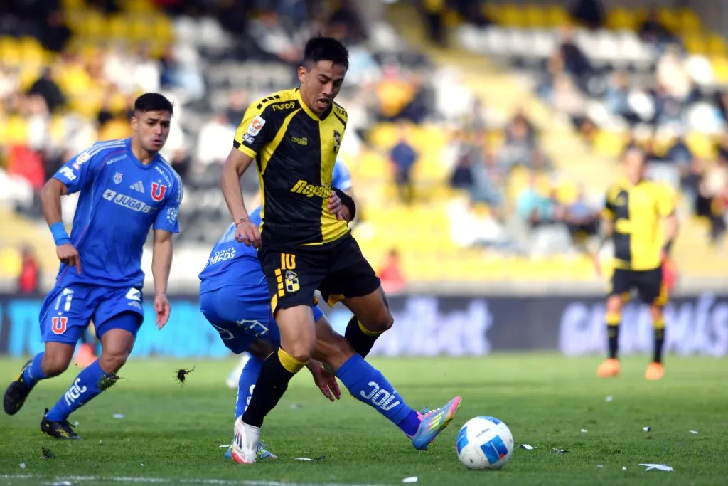 Matías Palavecino volvió a ser feliz en un encuentro entre Coquimbo Unido y Universidad de Chile. (Imagen: Photosport)
