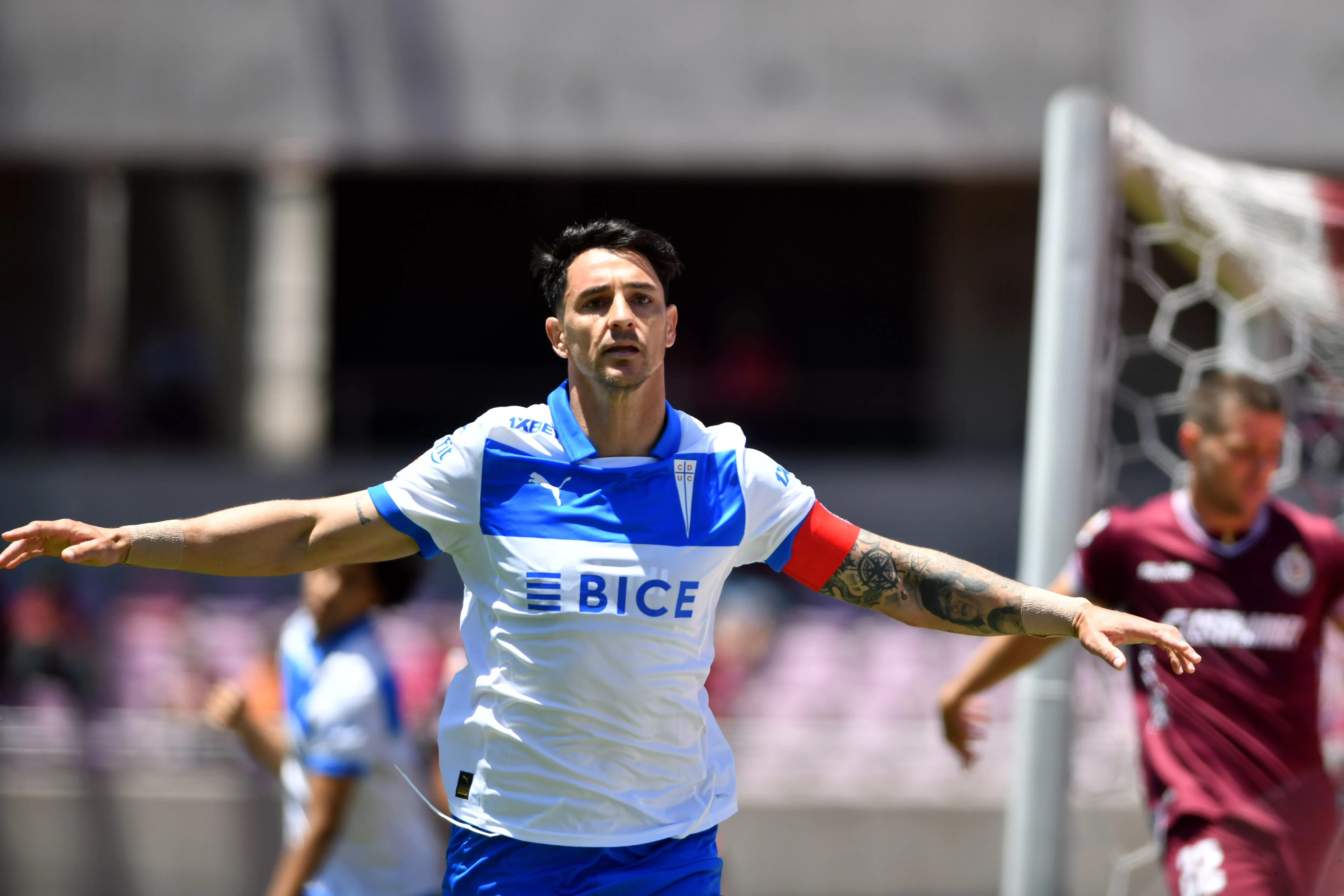 Fernando Zampedri fue el autor del gol del triunfo del cuadro de la Franja | FOTO: Alejandro Pizarro Ubilla/Photosport