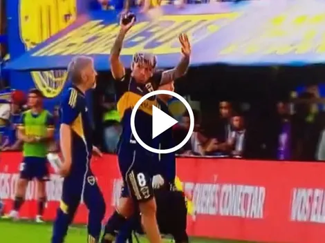 VIDEO: Carlos Palacios salió entre aplausos en el Superclásico de Argentina
