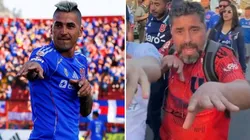 Los hinchas 'Azules' felices con el renacer de Leandro Fernández