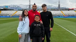 Tremendo susto se llevó Arturo Vidal y sus hijos
