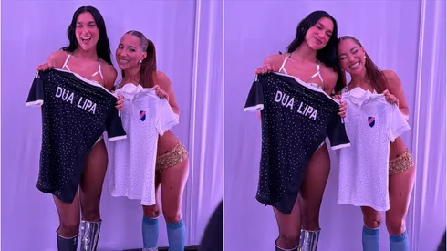 Princesa Alba sorprendió a Dua Lipa con especial camiseta de Colo Colo (Foto: Princesa Alba)