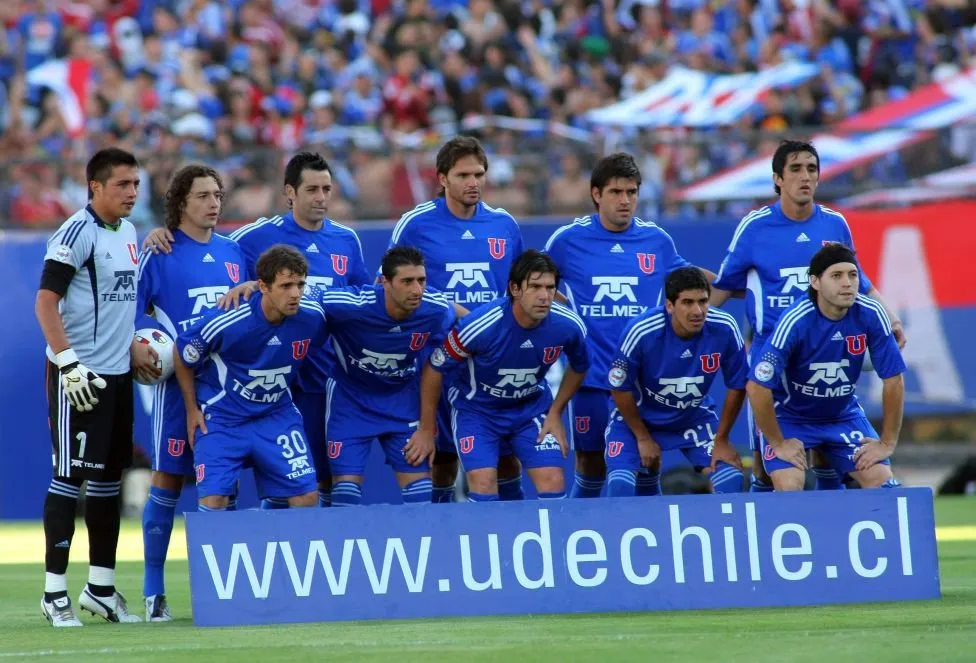 El plantel de Universidad de Chile 2008 con Marcelo Salas y Walter Montillo | FOTO: Archivo